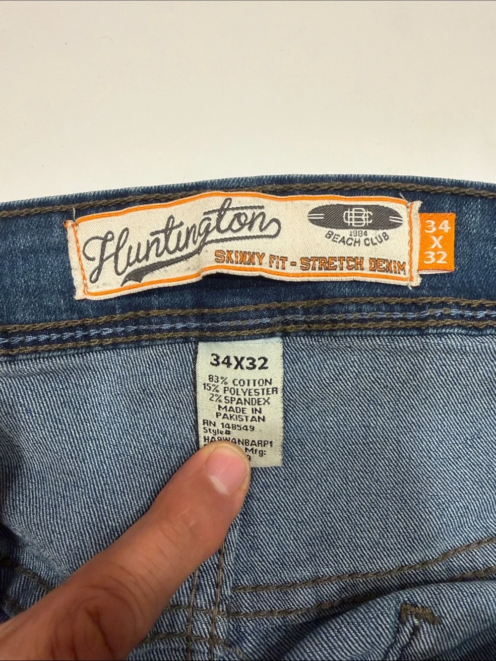 Men's Slim Jeans in Medium Blue Wash